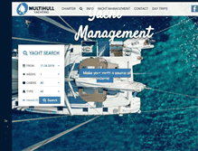 Tablet Screenshot of multihull-yachting.com